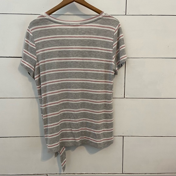 Matty M Striped Side Tie Tee Shirt. Size Small. EUC - Picture 4 of 8